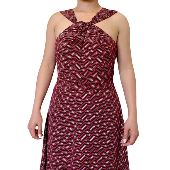 BANANA REPUBLIC MIDI FIT AND FLARE DRESS SIZE XS - Picture 2 of 3